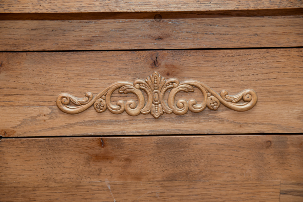 Hand-Crafted Oak Chest-on-Stand