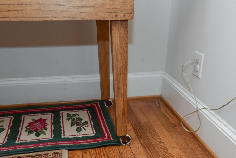 Hand-Crafted Oak Chest-on-Stand