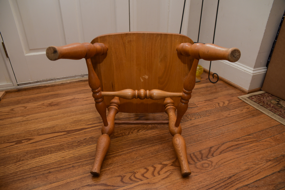 Vintage Dining Table with Windsor Style Chairs
