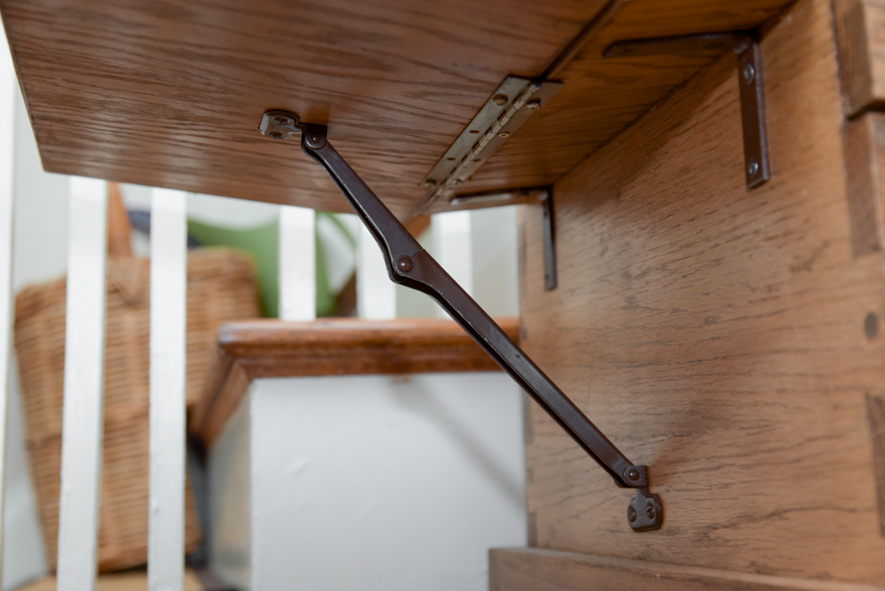 Hand-Crafted Oak Chest-on-Stand
