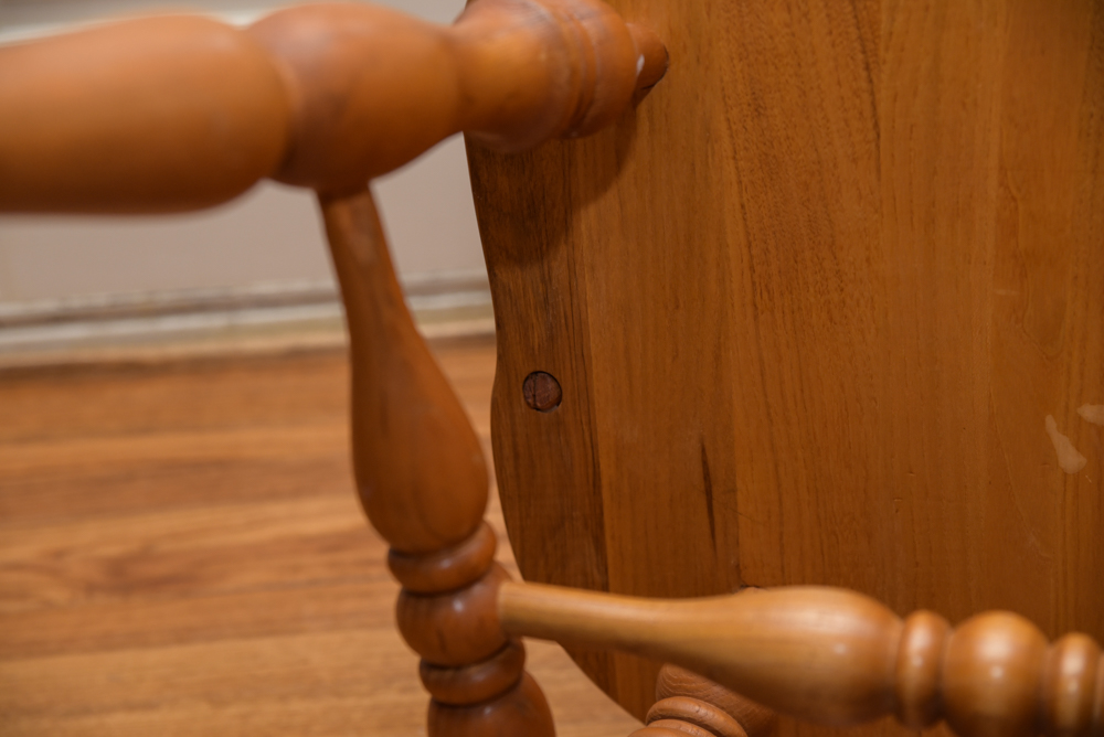 Vintage Dining Table with Windsor Style Chairs