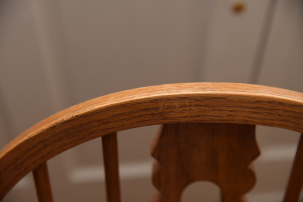 Vintage Dining Table with Windsor Style Chairs