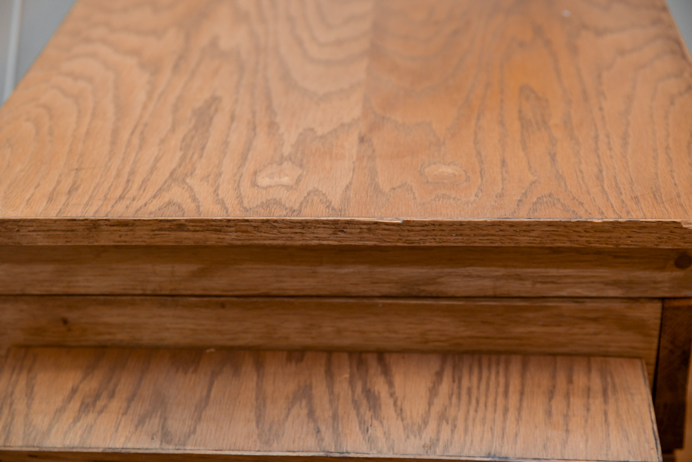 Hand-Crafted Oak Chest-on-Stand