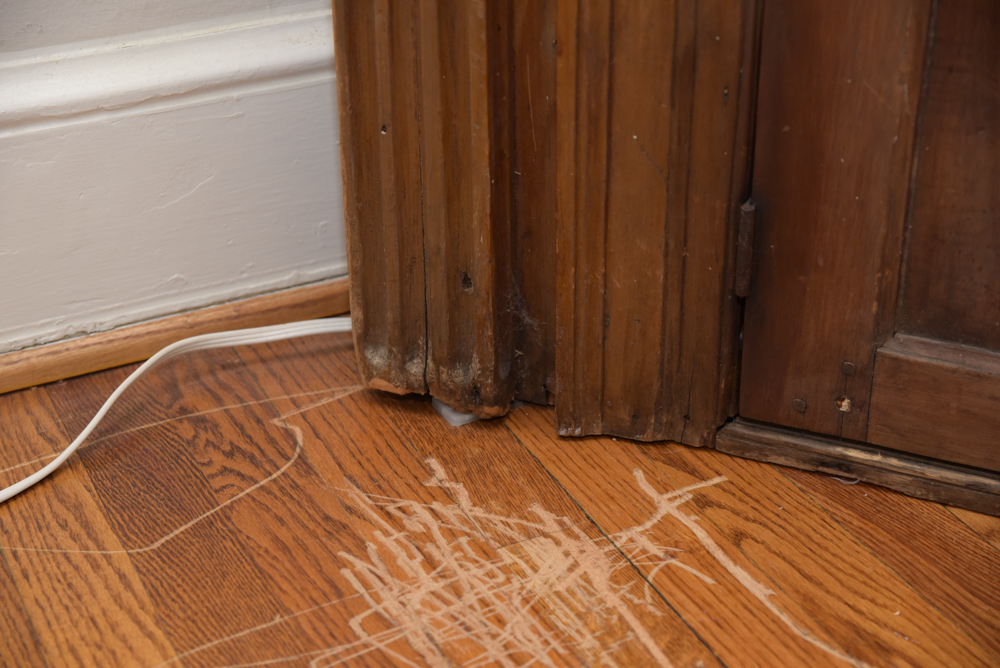 Early Federal Butternut Barrel-Back Cupboard