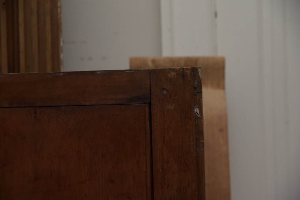 Early Federal Butternut Barrel-Back Cupboard