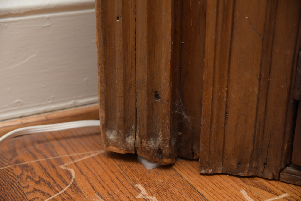 Early Federal Butternut Barrel-Back Cupboard