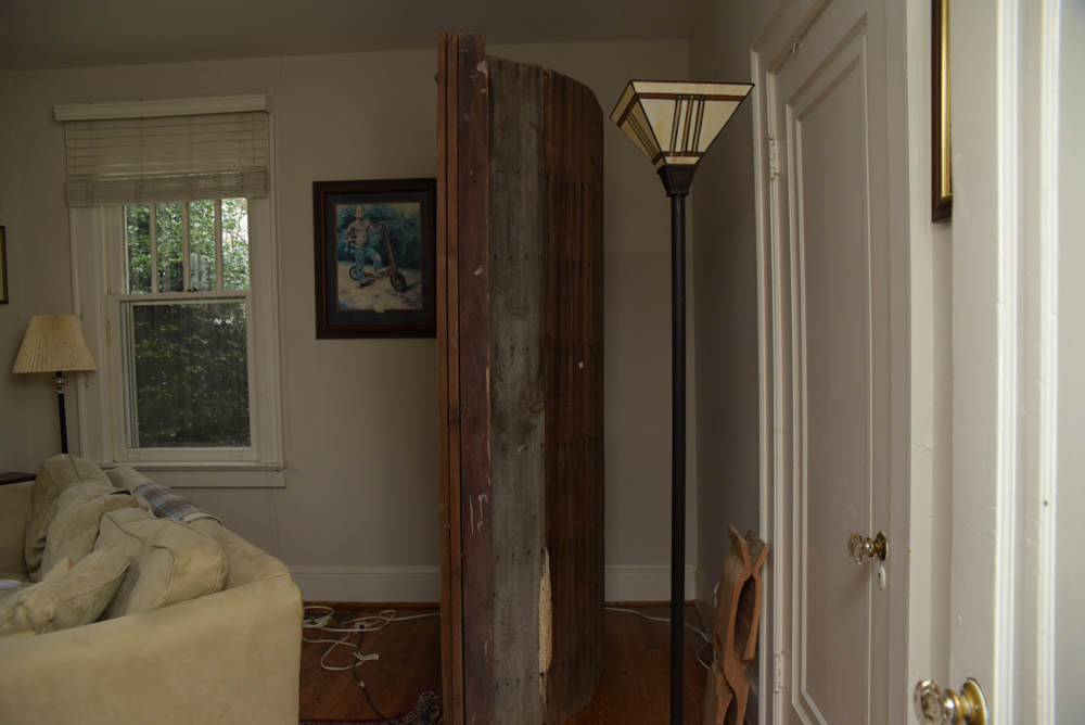 Early Federal Butternut Barrel-Back Cupboard