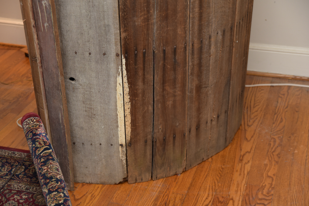 Early Federal Butternut Barrel-Back Cupboard
