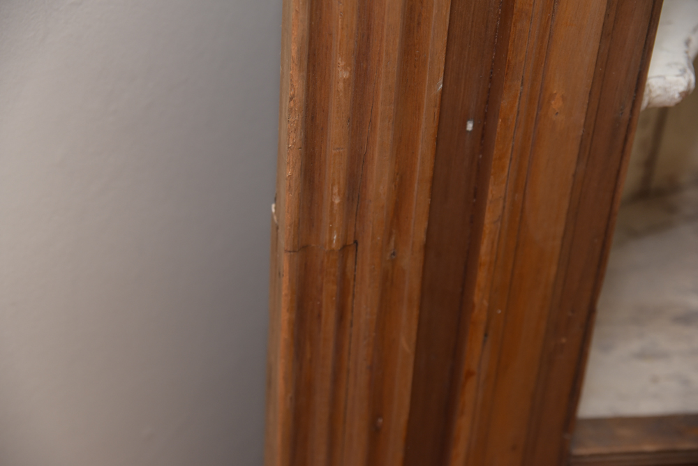 Early Federal Butternut Barrel-Back Cupboard