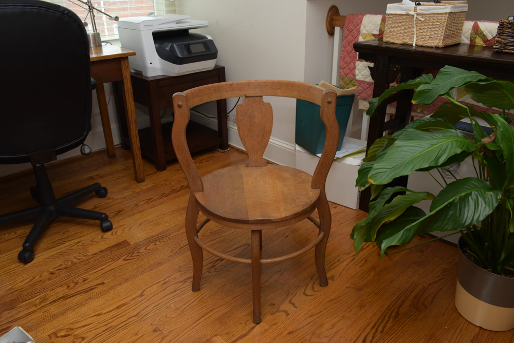 Vintage Oak Corner Chair