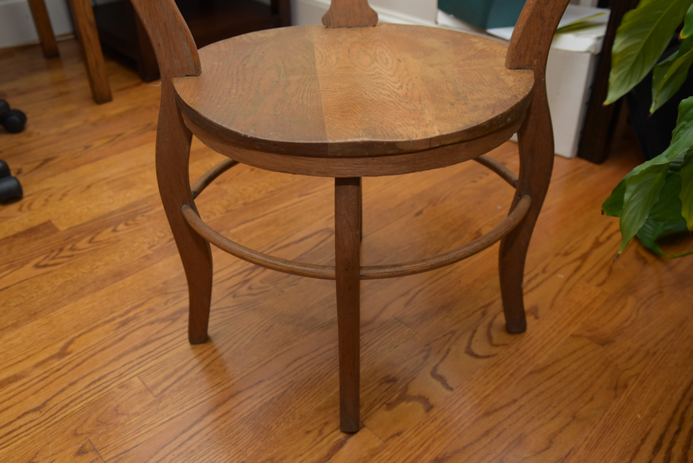 Vintage Oak Corner Chair