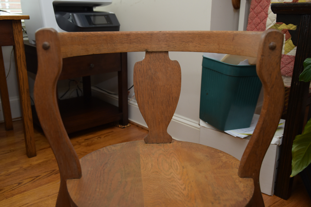 Vintage Oak Corner Chair