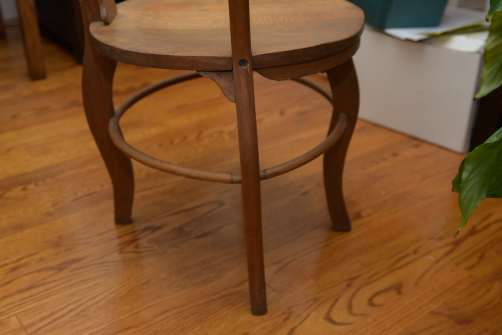 Vintage Oak Corner Chair
