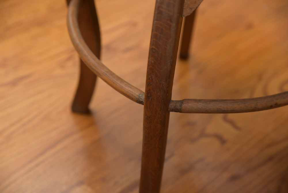 Vintage Oak Corner Chair