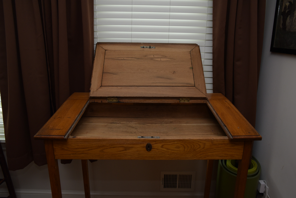 Vintage Oak Writing Desk