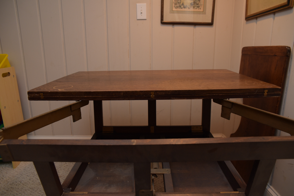 Vintage Oak Expanding Dining Table