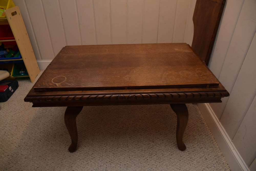 Vintage Oak Expanding Dining Table