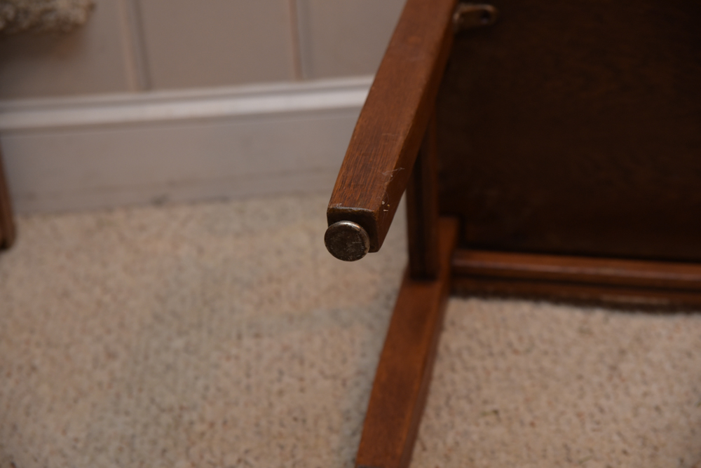 Collection of Vintage Oak School Chairs with Desk