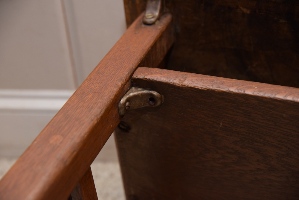Collection of Vintage Oak School Chairs with Desk