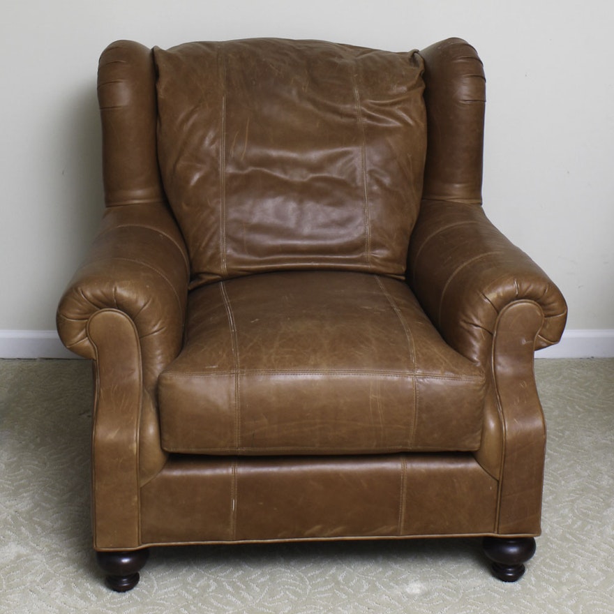 Leather Lounge Chair by Henredon