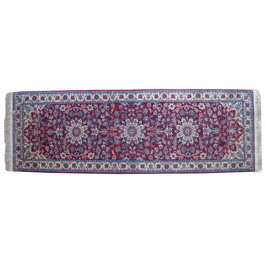 Hand-Knotted Persian Wool Runner Rug