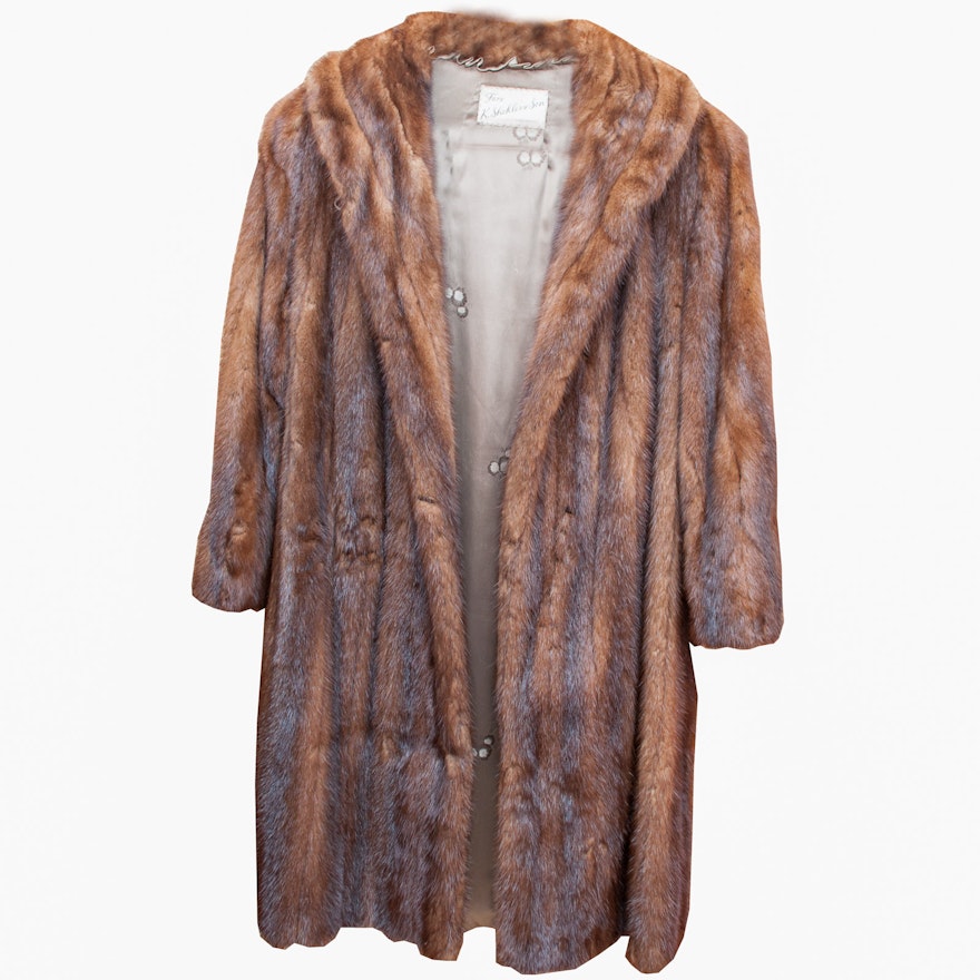 Vintage Beaver Fur Coat by K. Shoklers & Son