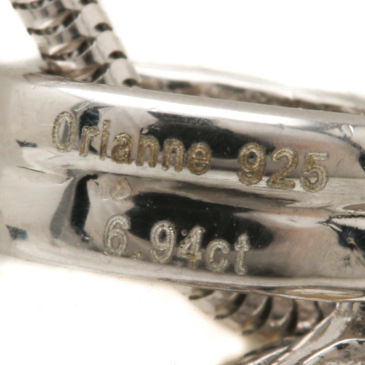 Sterling Silver Citrine and White Sapphire Pendant Necklaces