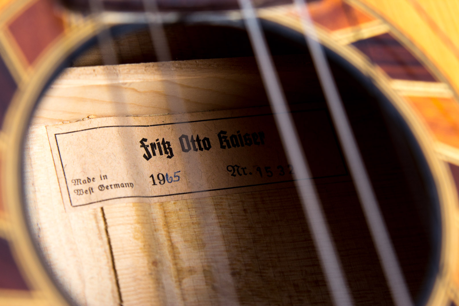 1965 Fritz Otto Kaiser Guitar