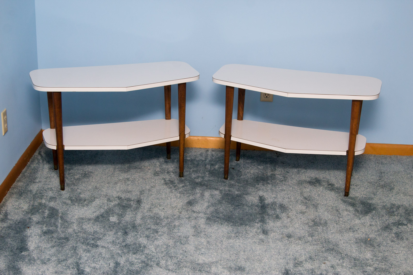 Three Mid Century Modern Accent Tables