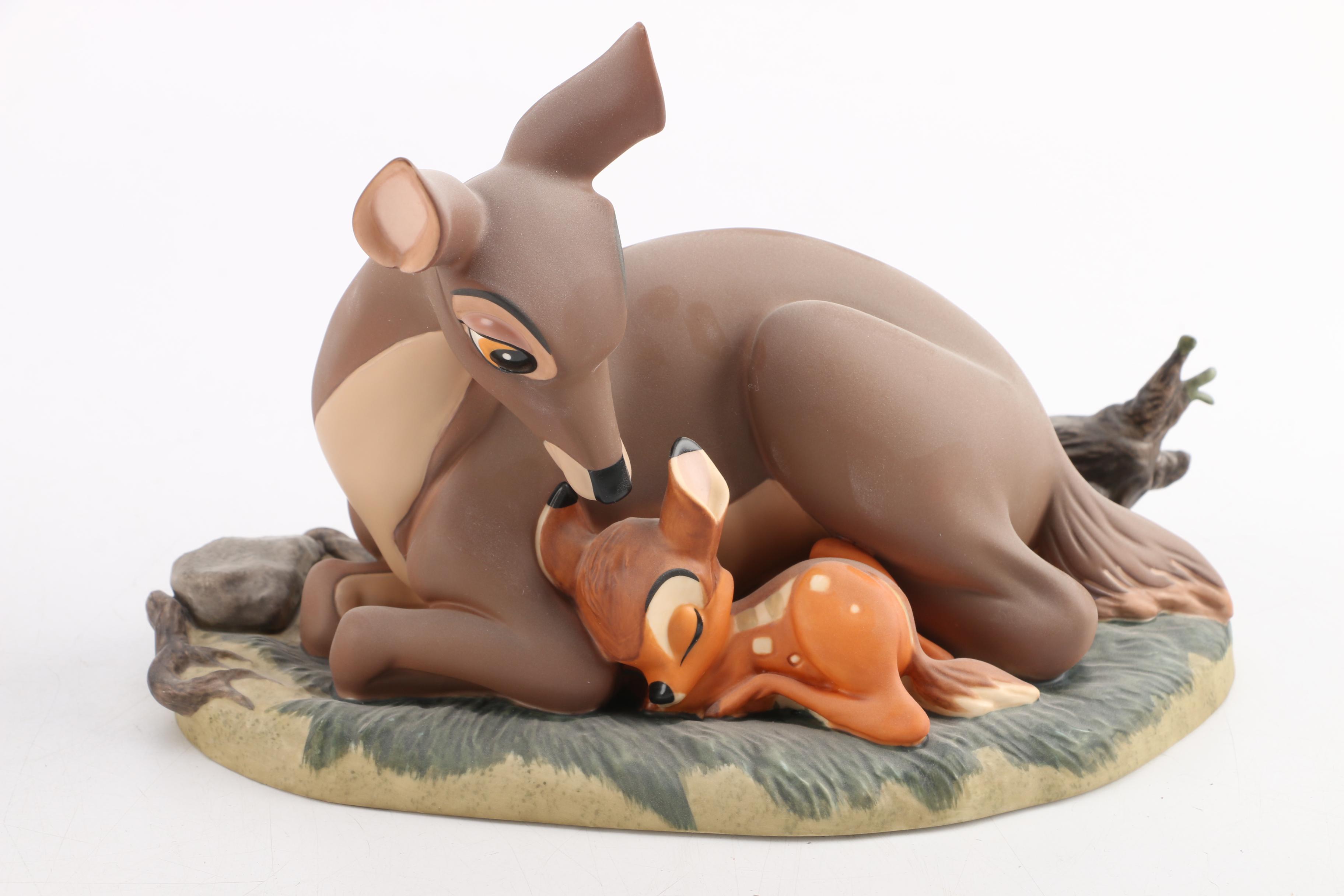 Walt Disney Figurine Collection Including Bambi, Dumbo, Cinderella in Boxes