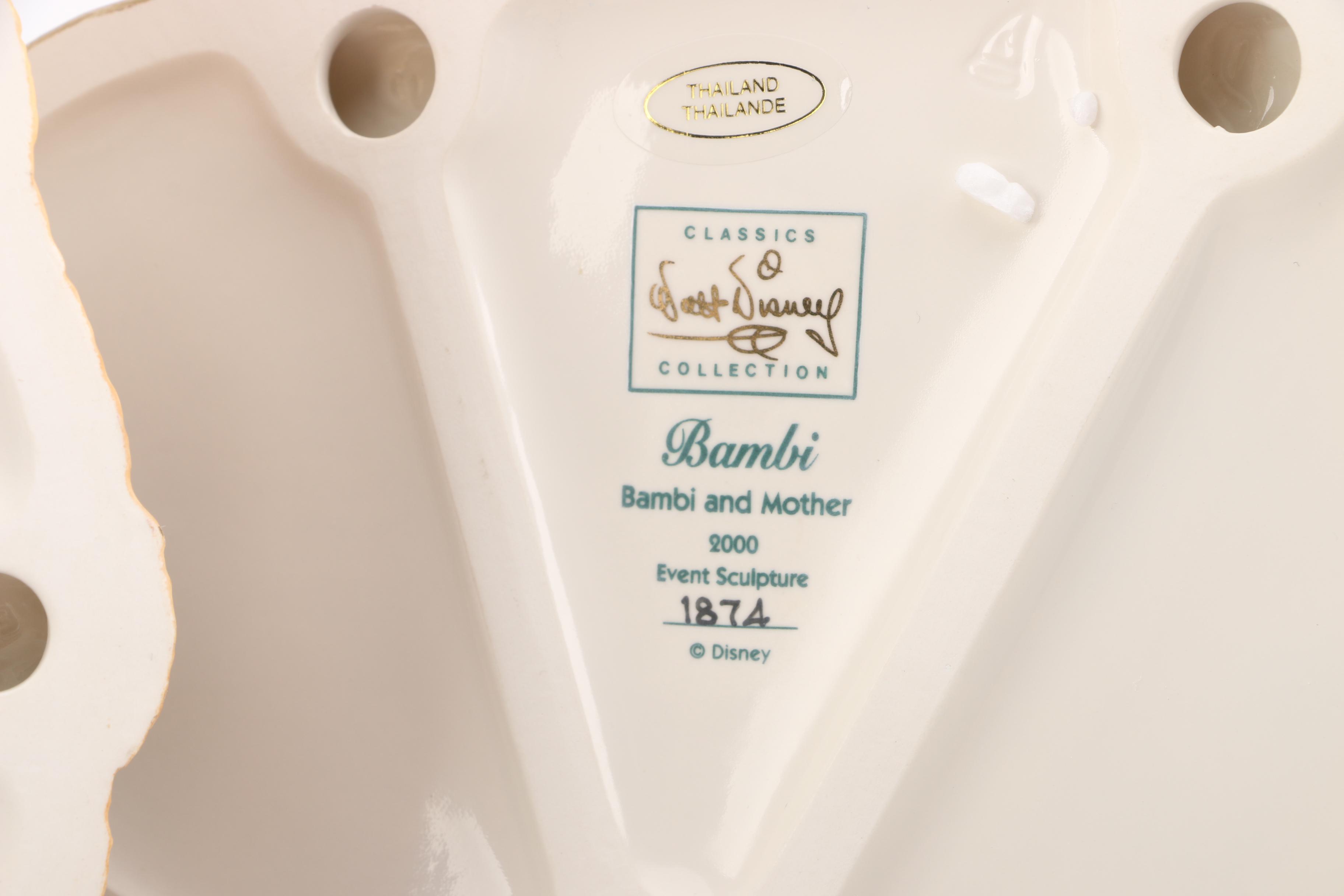 Walt Disney Figurine Collection Including Bambi, Dumbo, Cinderella in Boxes