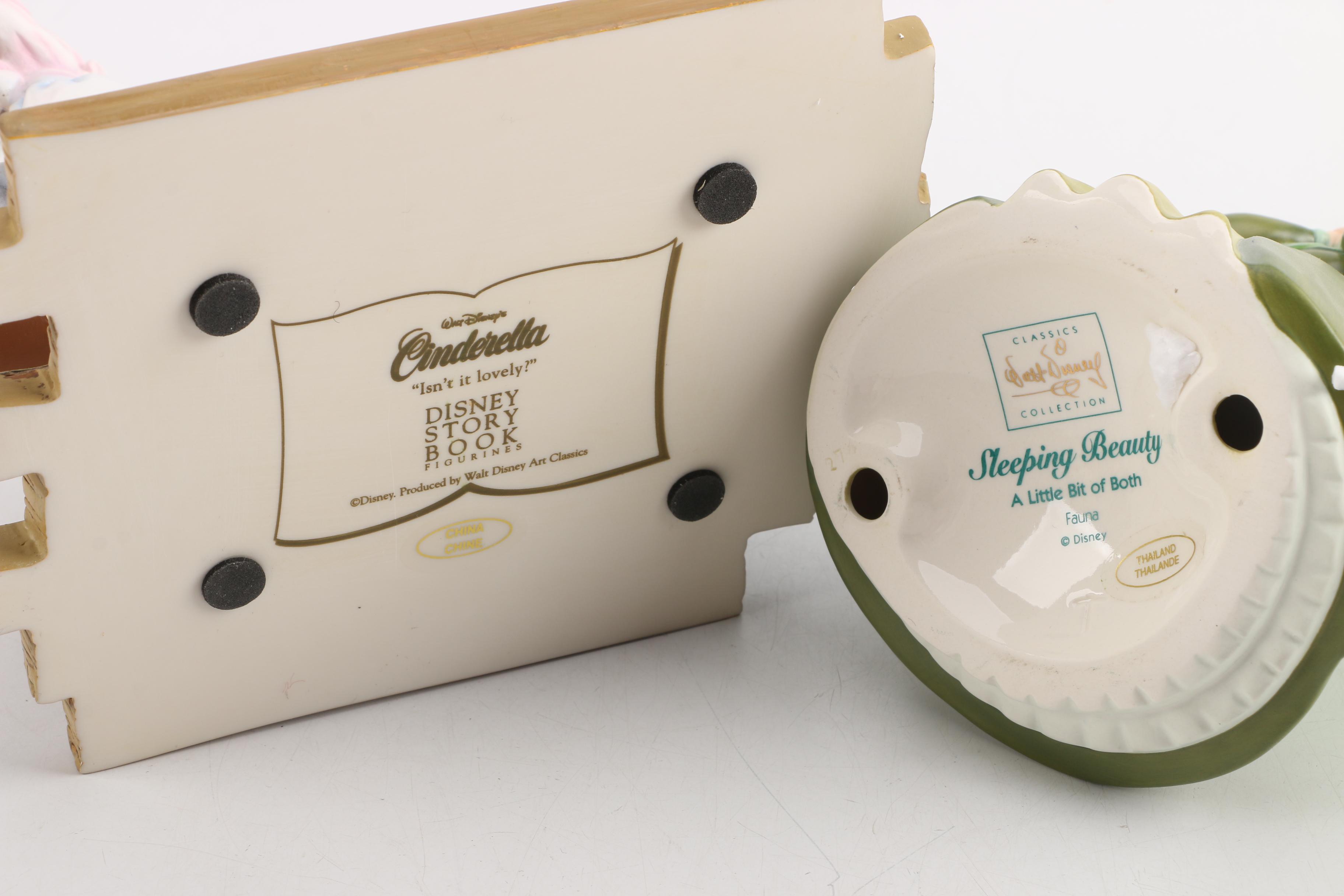 Walt Disney Figurine Collection Including Bambi, Dumbo, Cinderella in Boxes