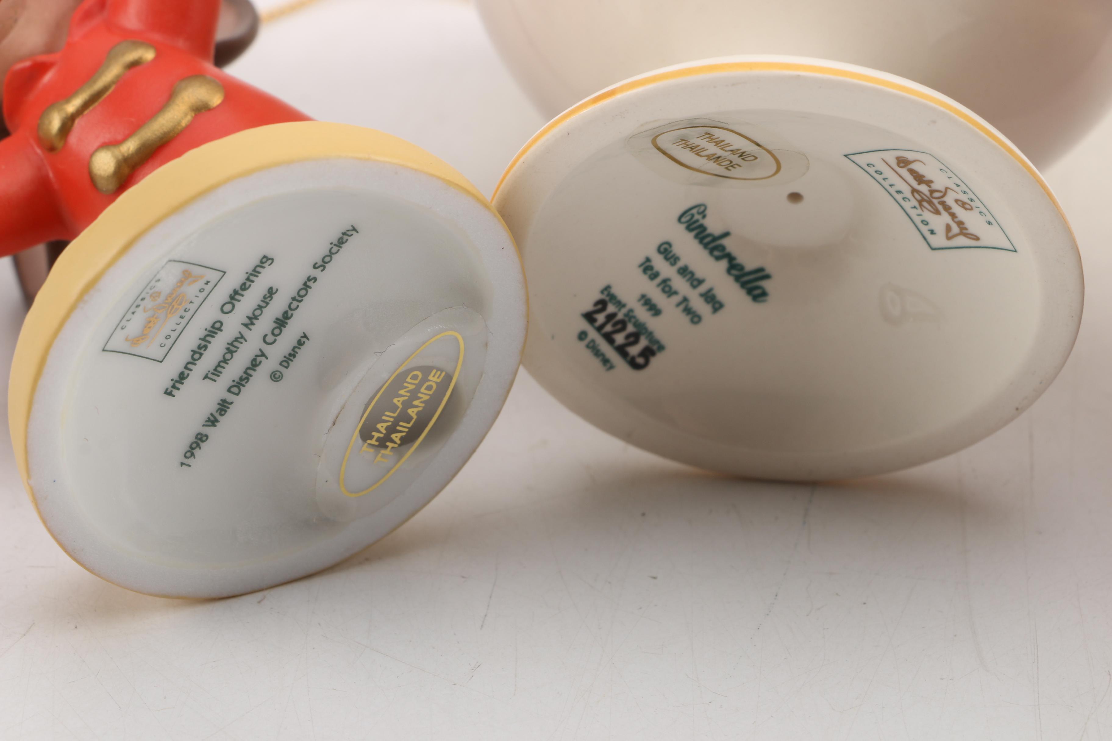 Walt Disney Figurine Collection Including Bambi, Dumbo, Cinderella in Boxes