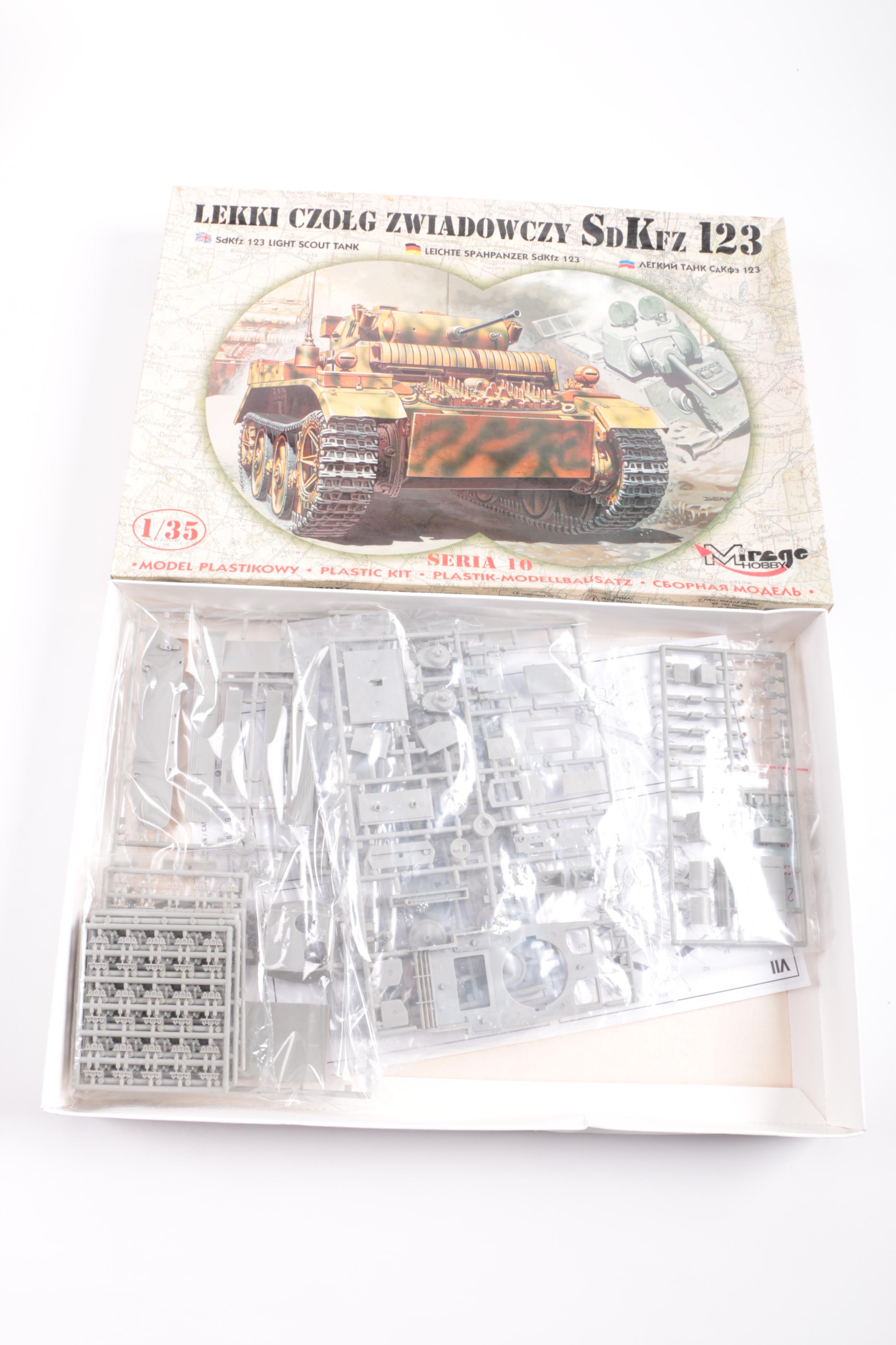 Military Vehicle Model Kits Featuring Monogram