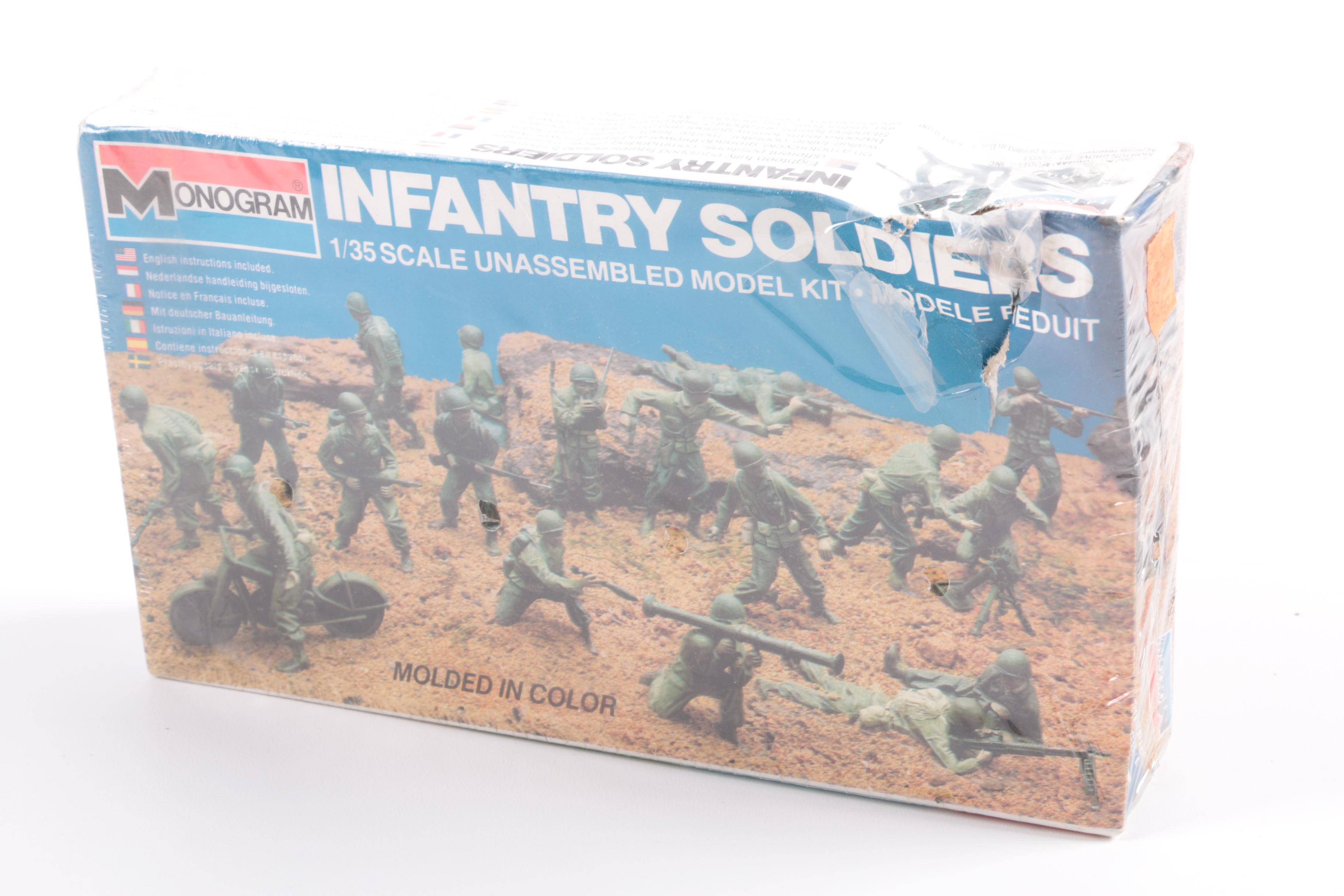 Military Vehicle Model Kits Featuring Monogram