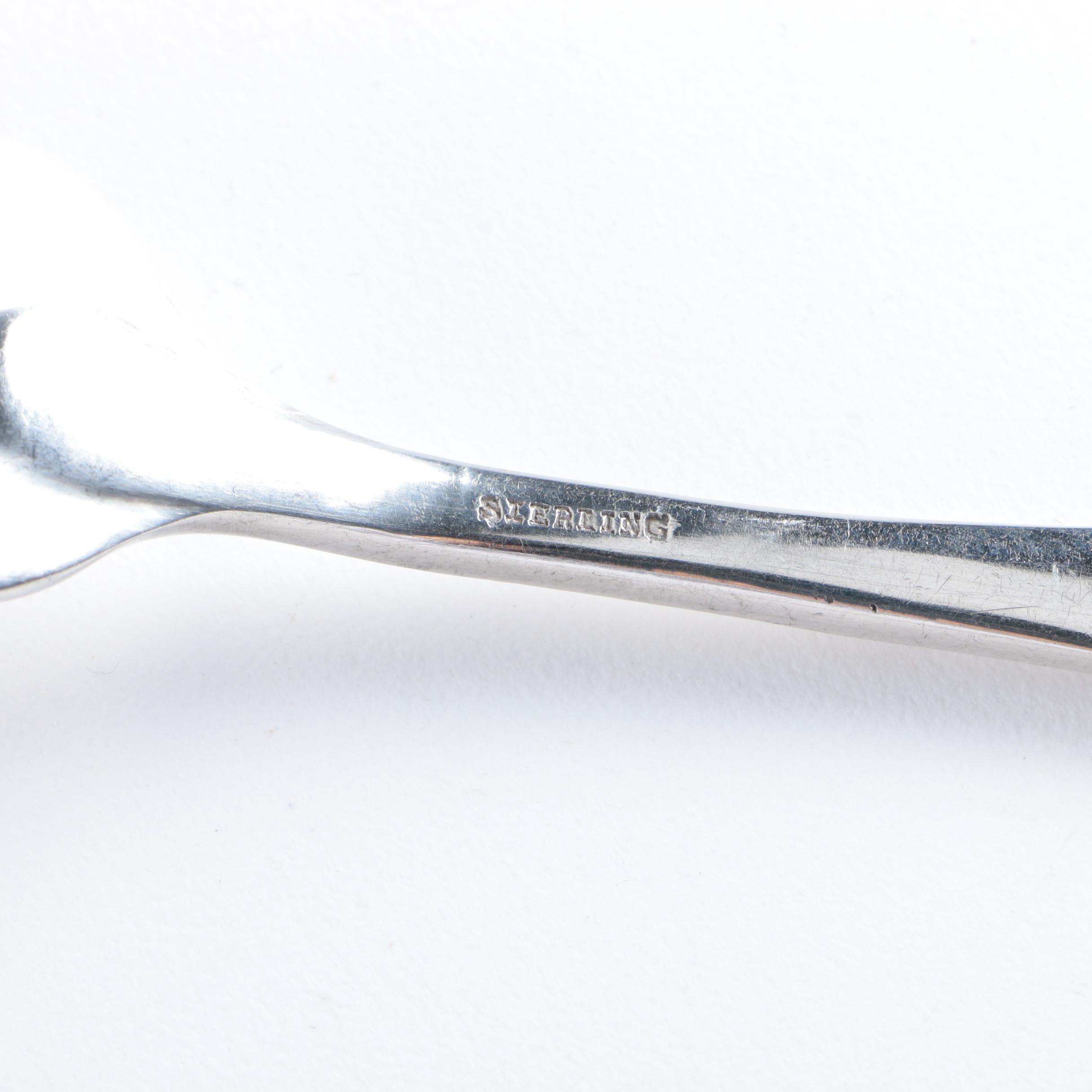 Late 19th Century Justis & Armiger Sterling Silver Flatware Set