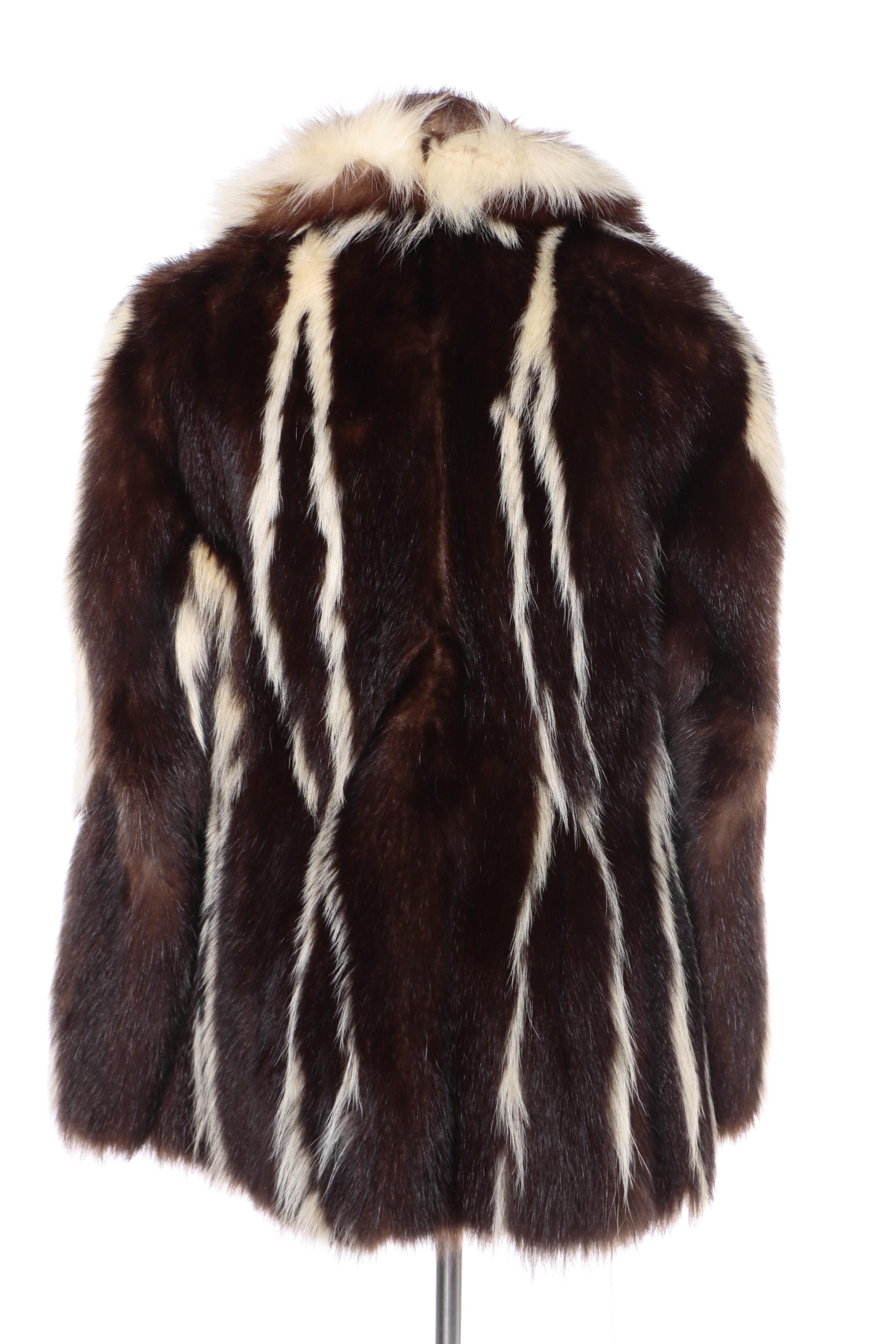Vintage Skunk Fur Coat