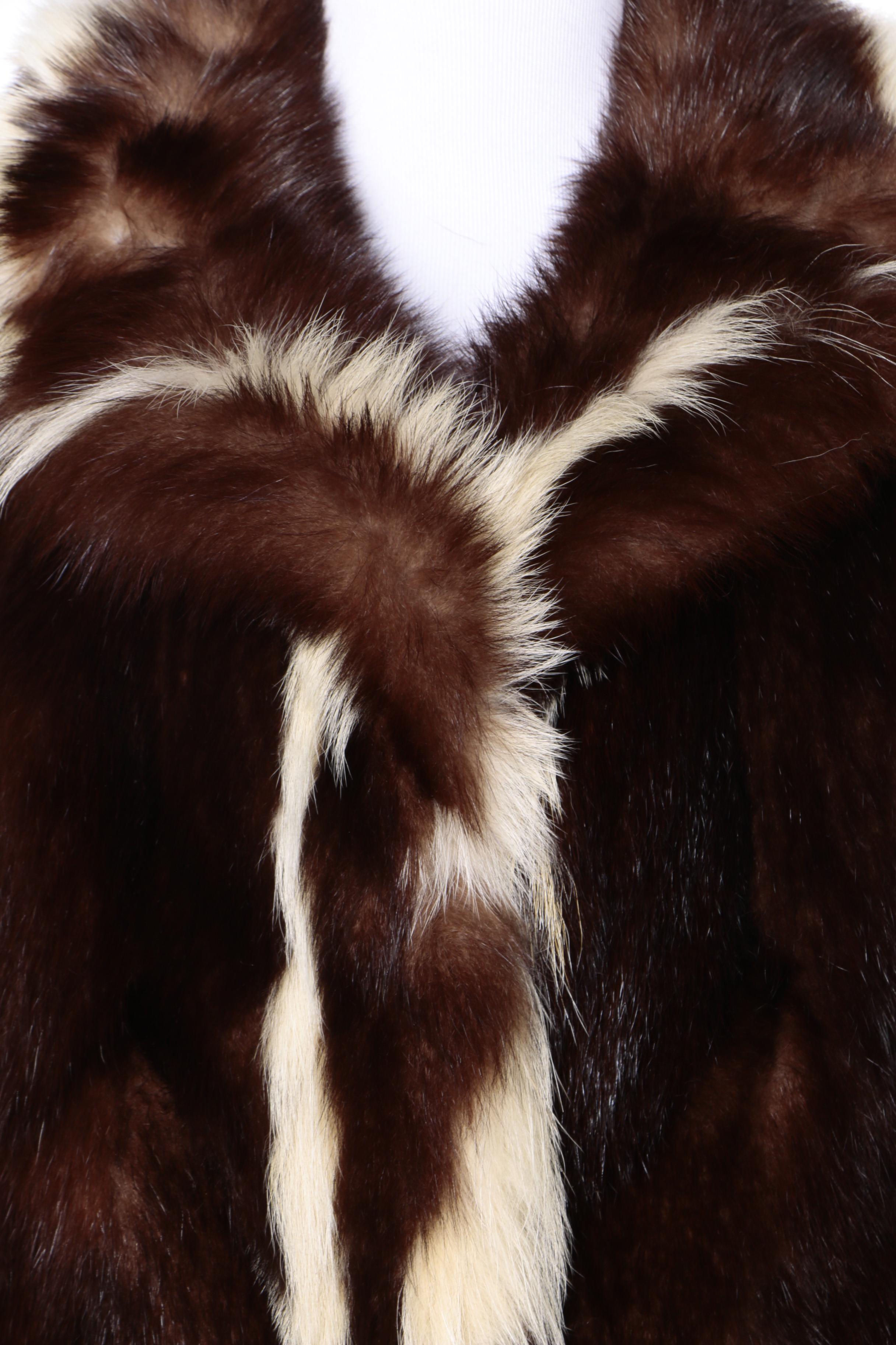 Vintage Skunk Fur Coat