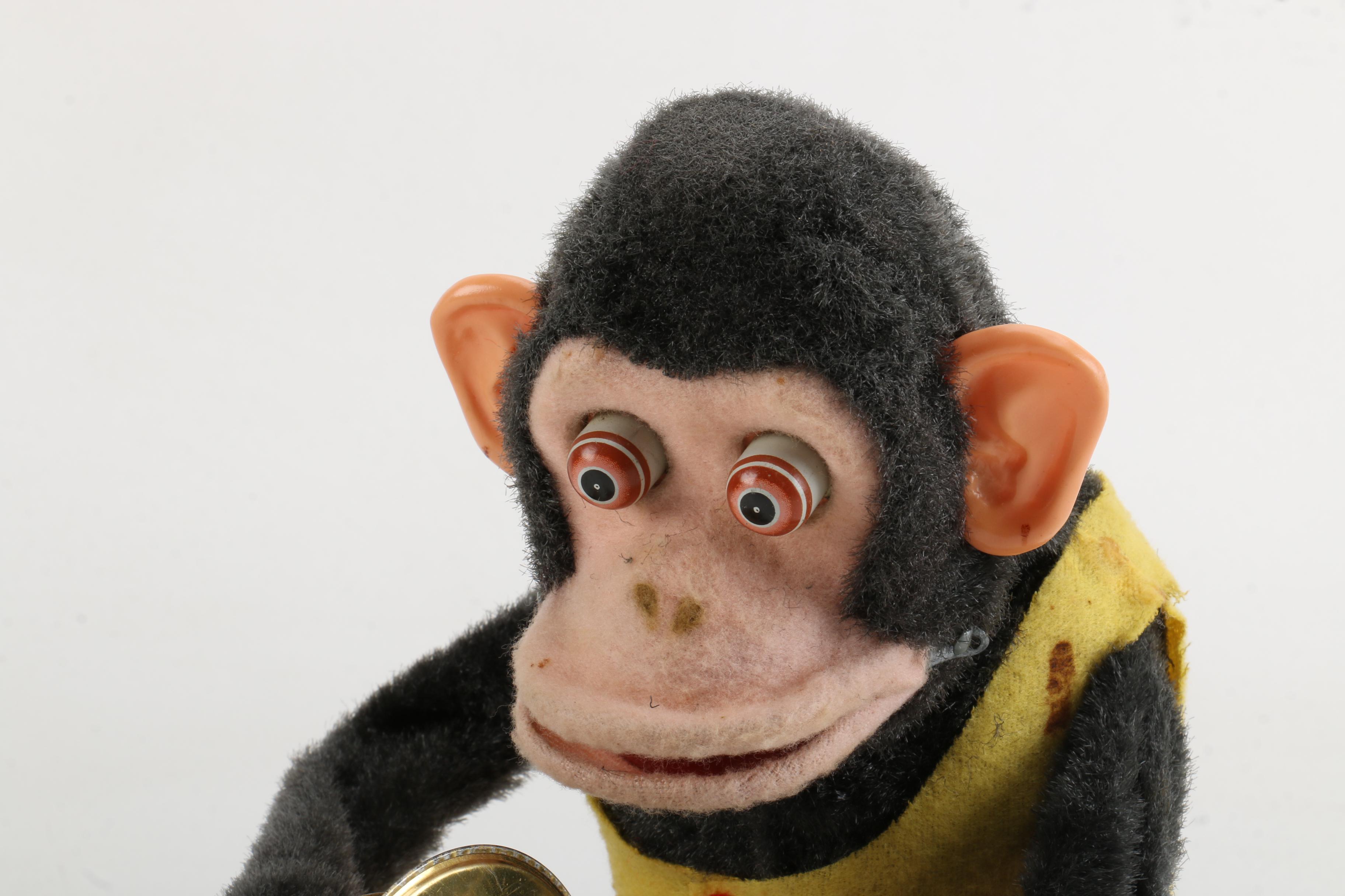 1960s "Musical Jolly Chimp" Cymbal-Banging Monkey Toy