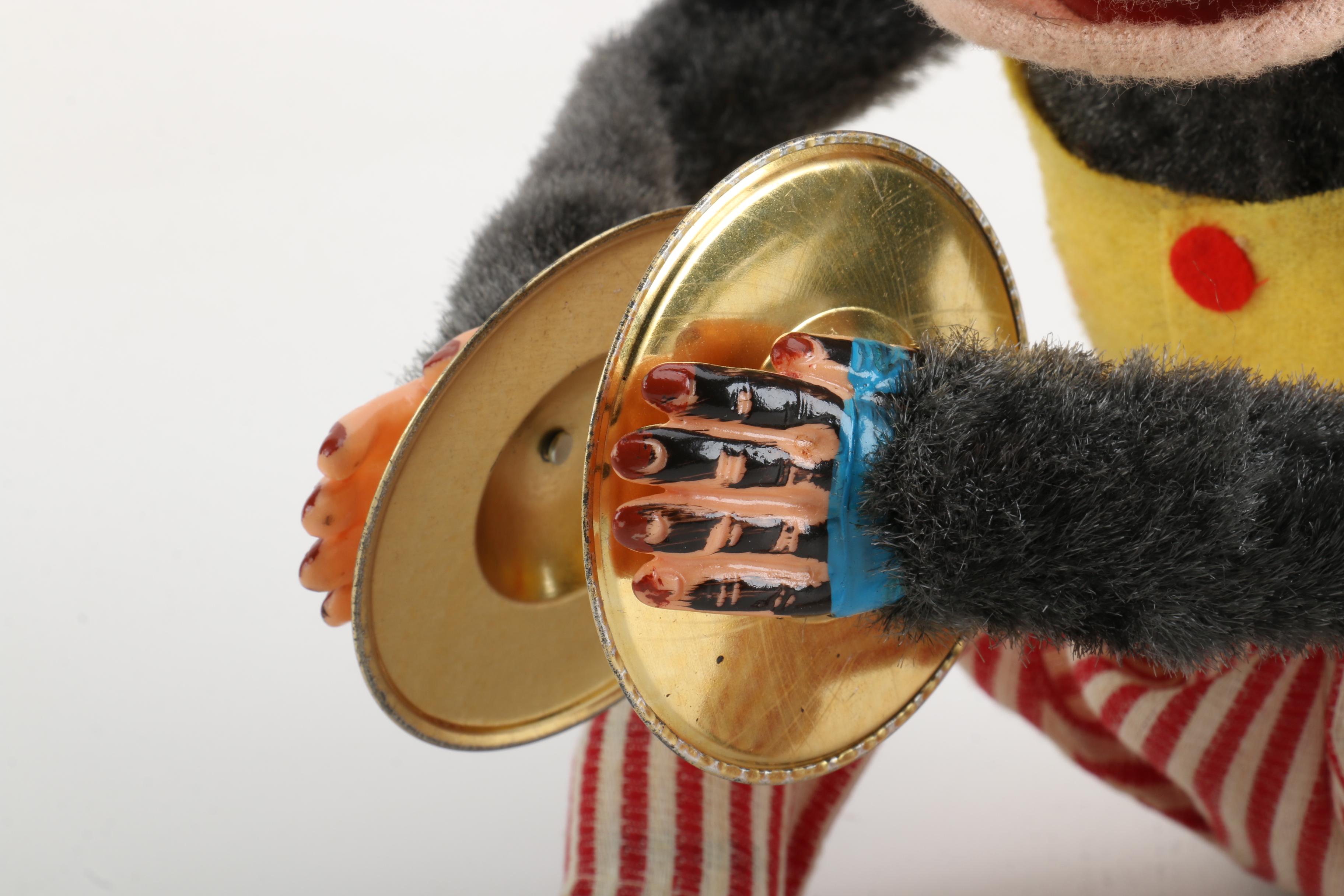 1960s "Musical Jolly Chimp" Cymbal-Banging Monkey Toy
