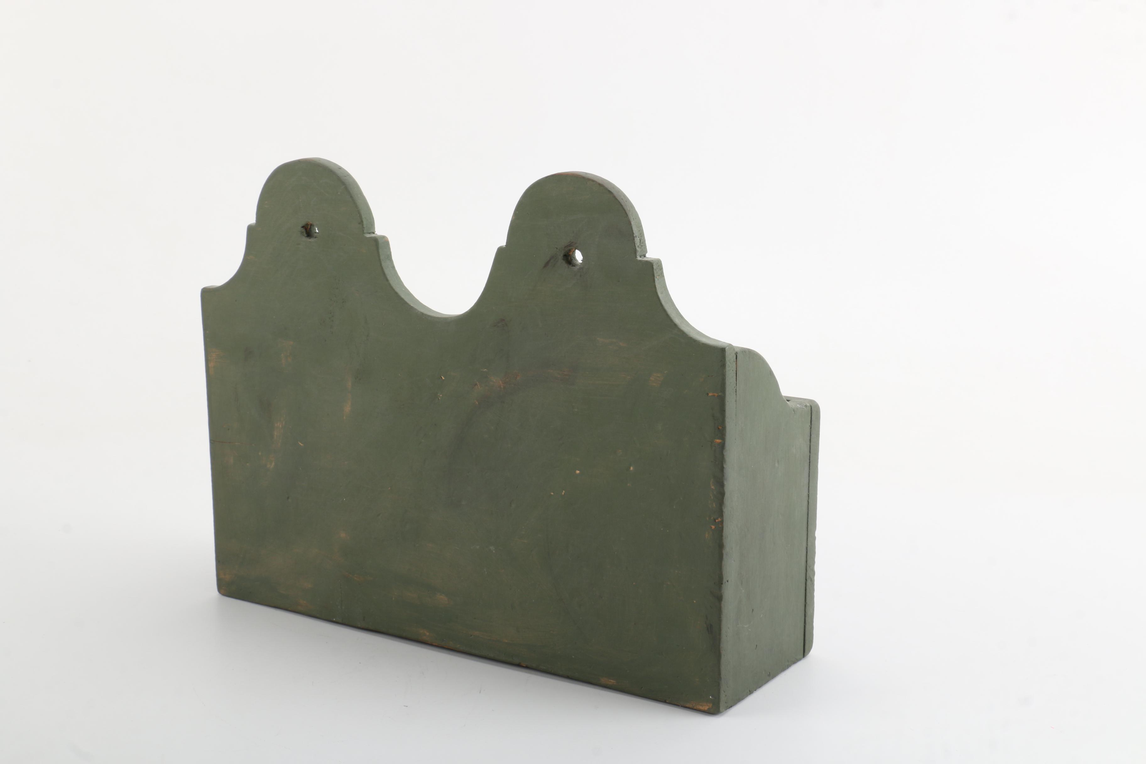 Vintage Wood Wall Boxes and Chest