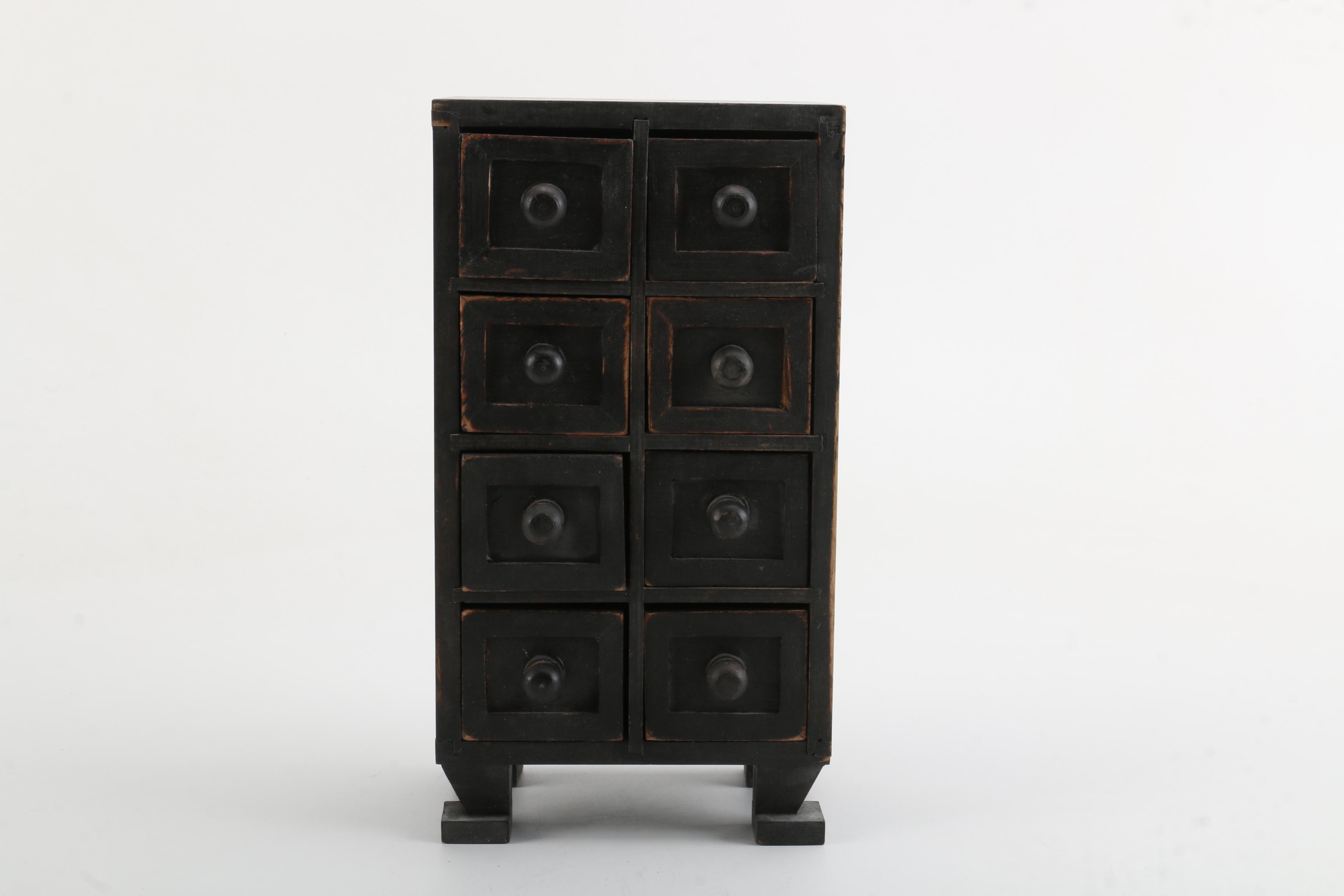 Vintage Wood Wall Boxes and Chest