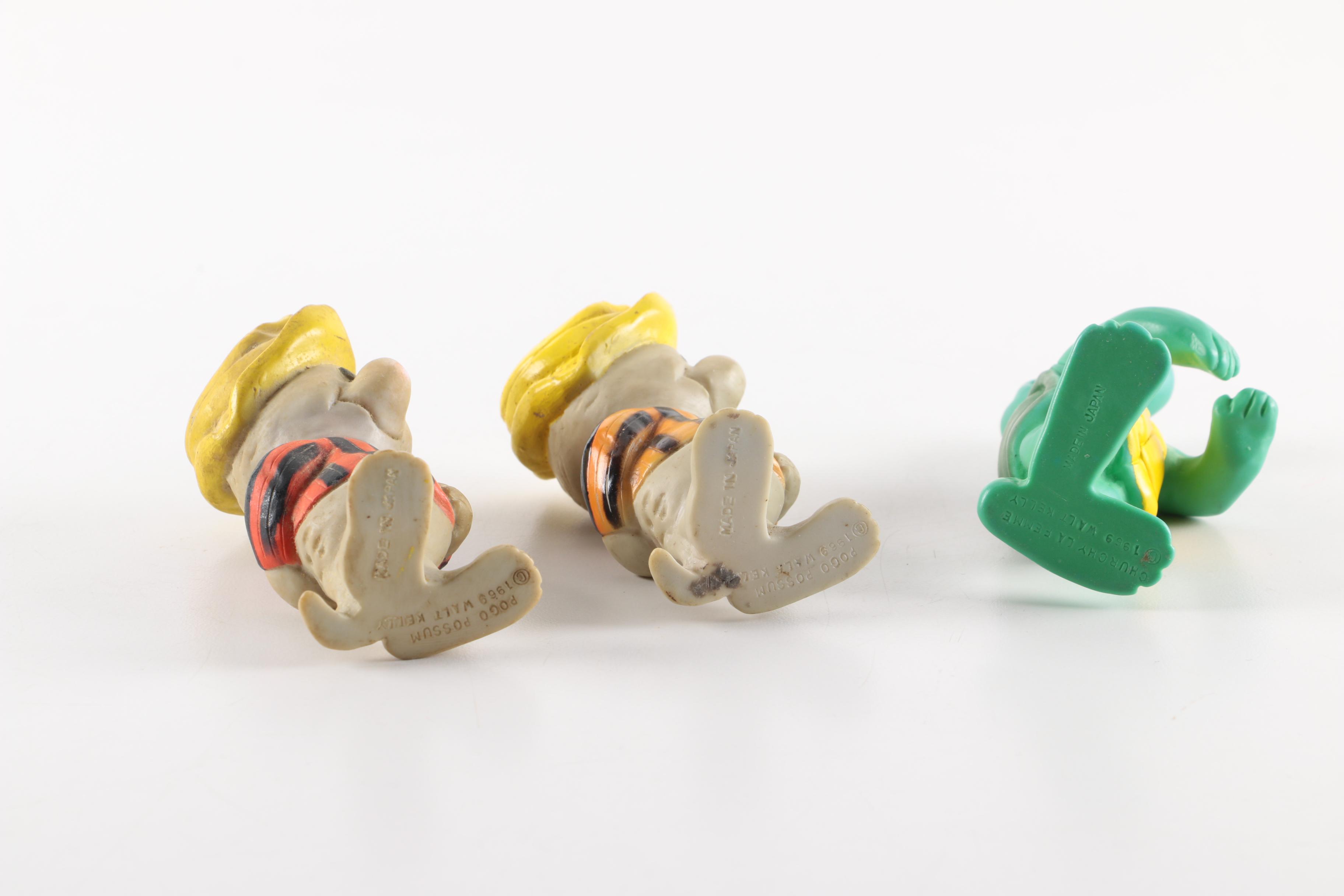 Vintage "Pogo Possum" Plastic Figurines