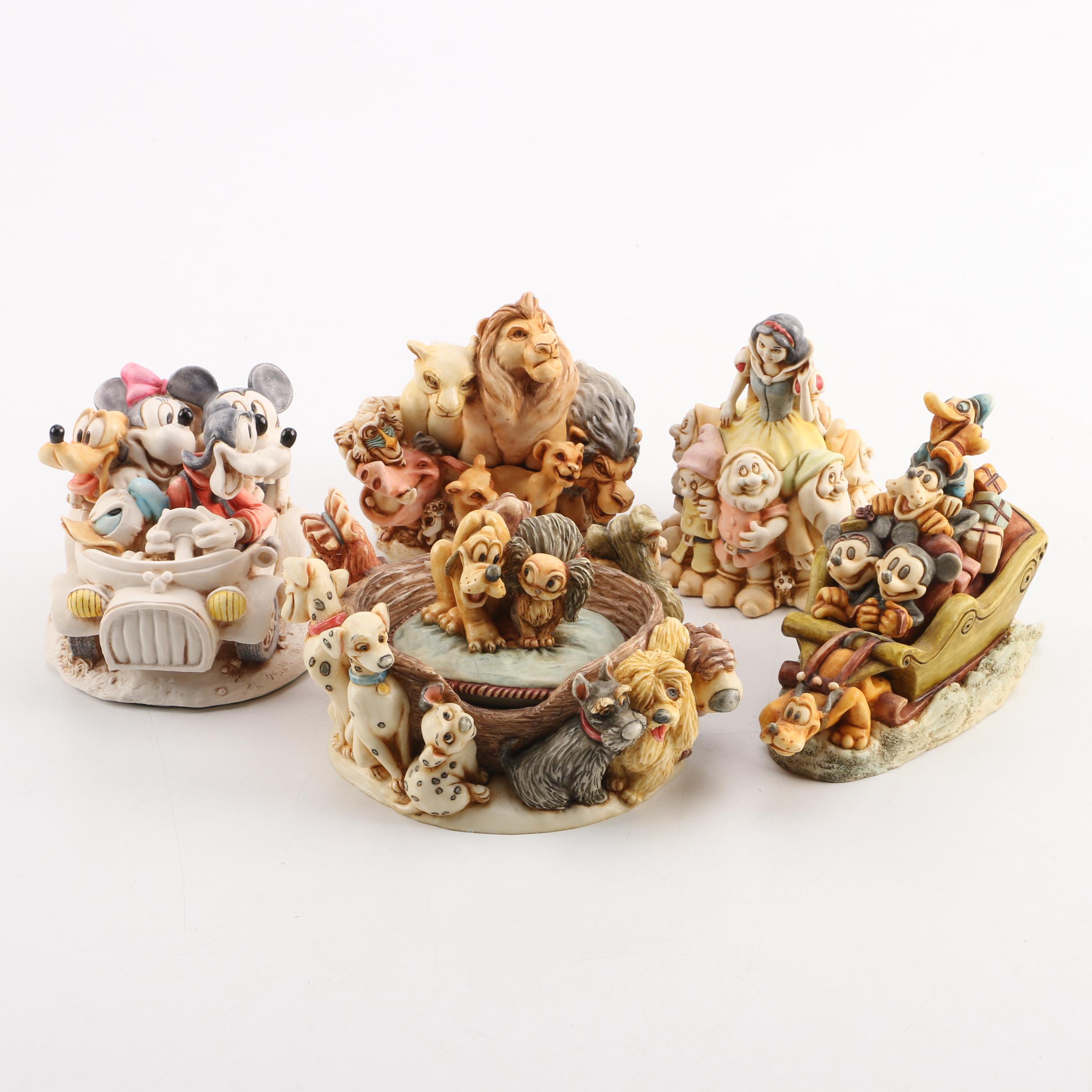 2002 Walt Disney Gallery Harmony Kingdom Hollow Box Figurines