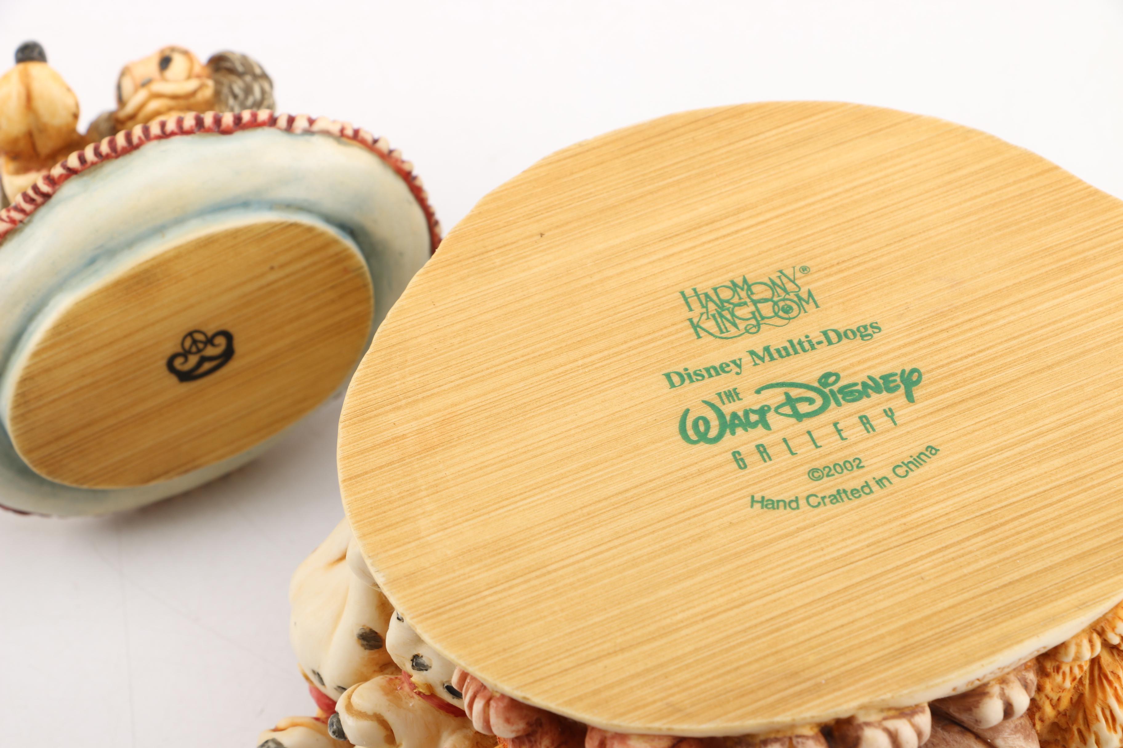 2002 Walt Disney Gallery Harmony Kingdom Hollow Box Figurines