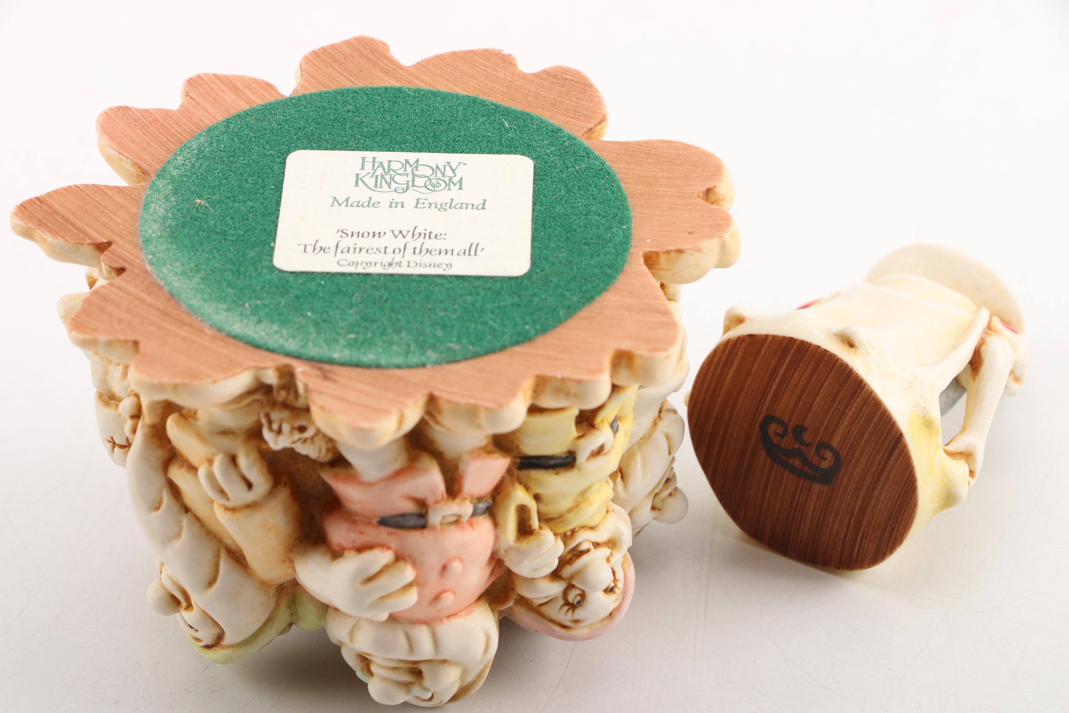 2002 Walt Disney Gallery Harmony Kingdom Hollow Box Figurines