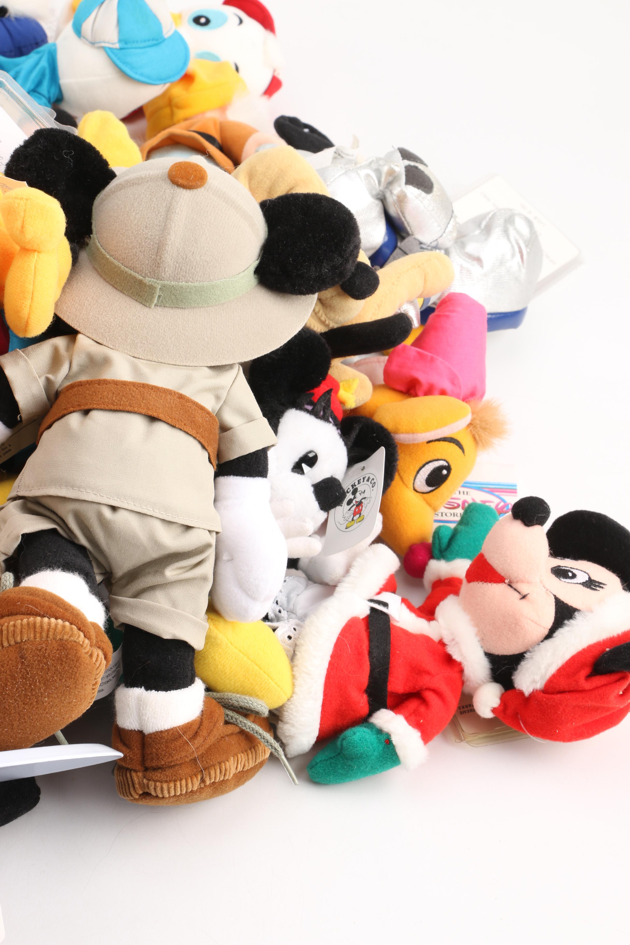 Vintage Disney Store Plush Dolls Featuring "Mickey Mouse"