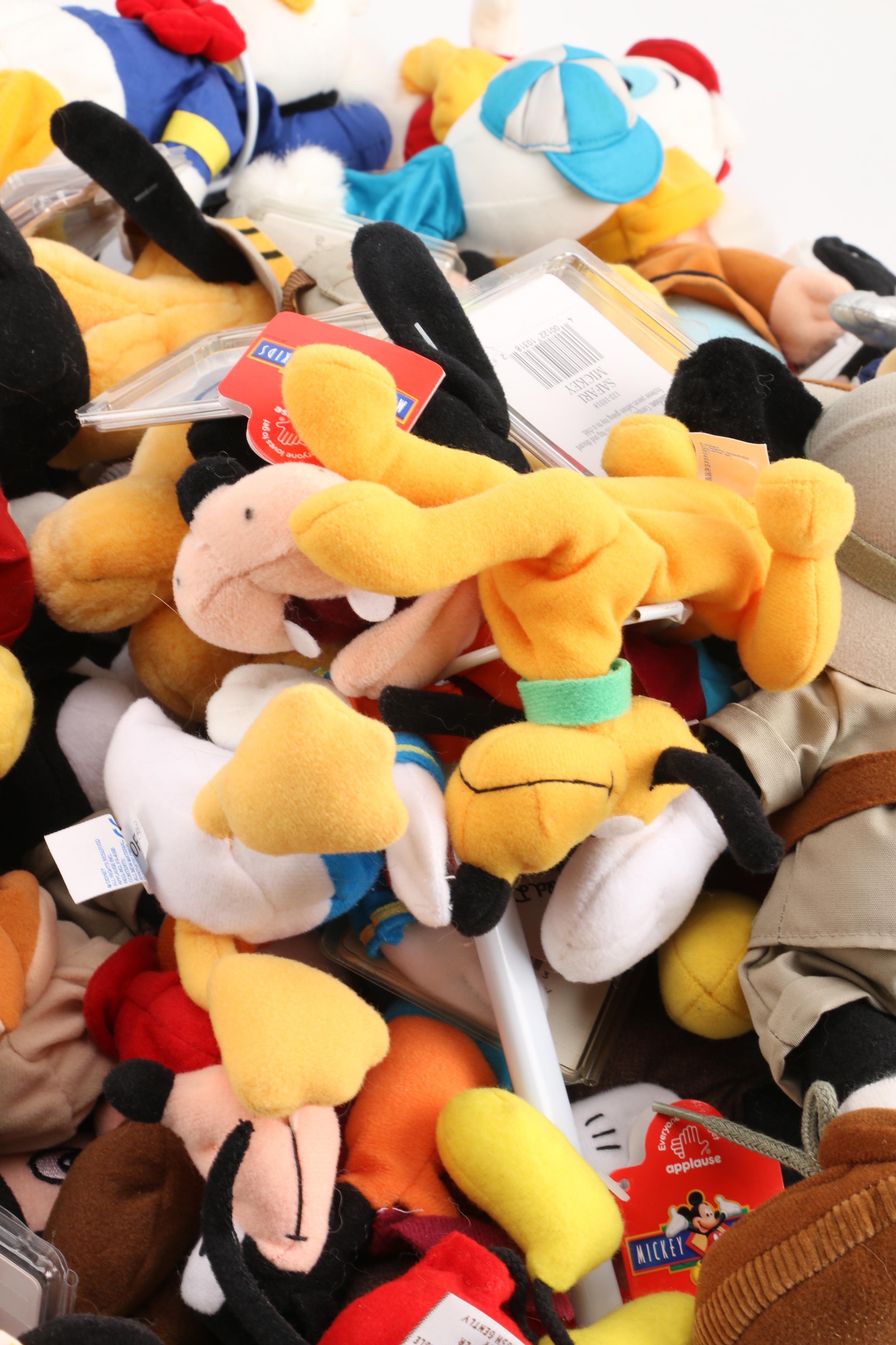 Vintage Disney Store Plush Dolls Featuring "Mickey Mouse"