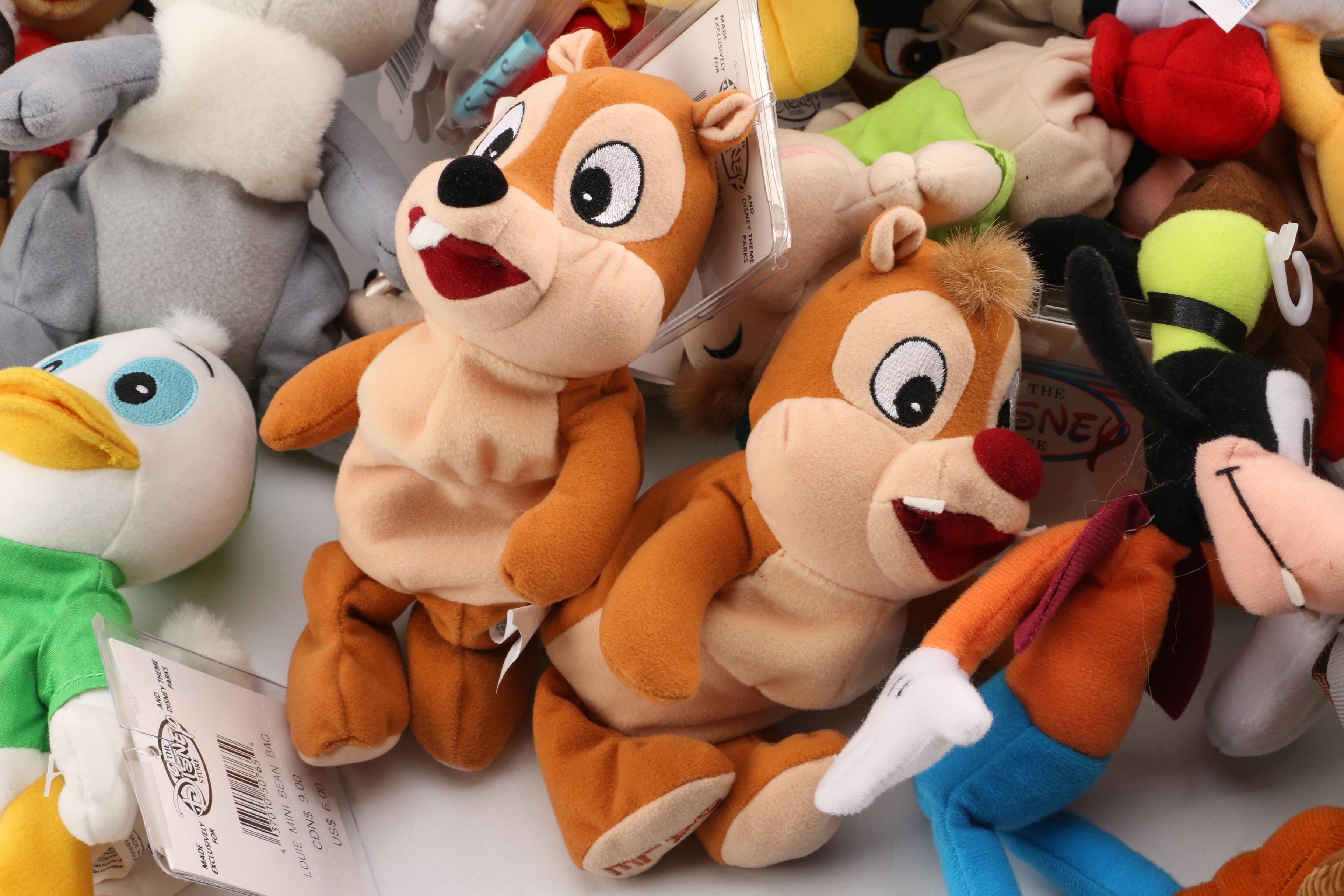 Vintage Disney Store Plush Dolls Featuring "Mickey Mouse"