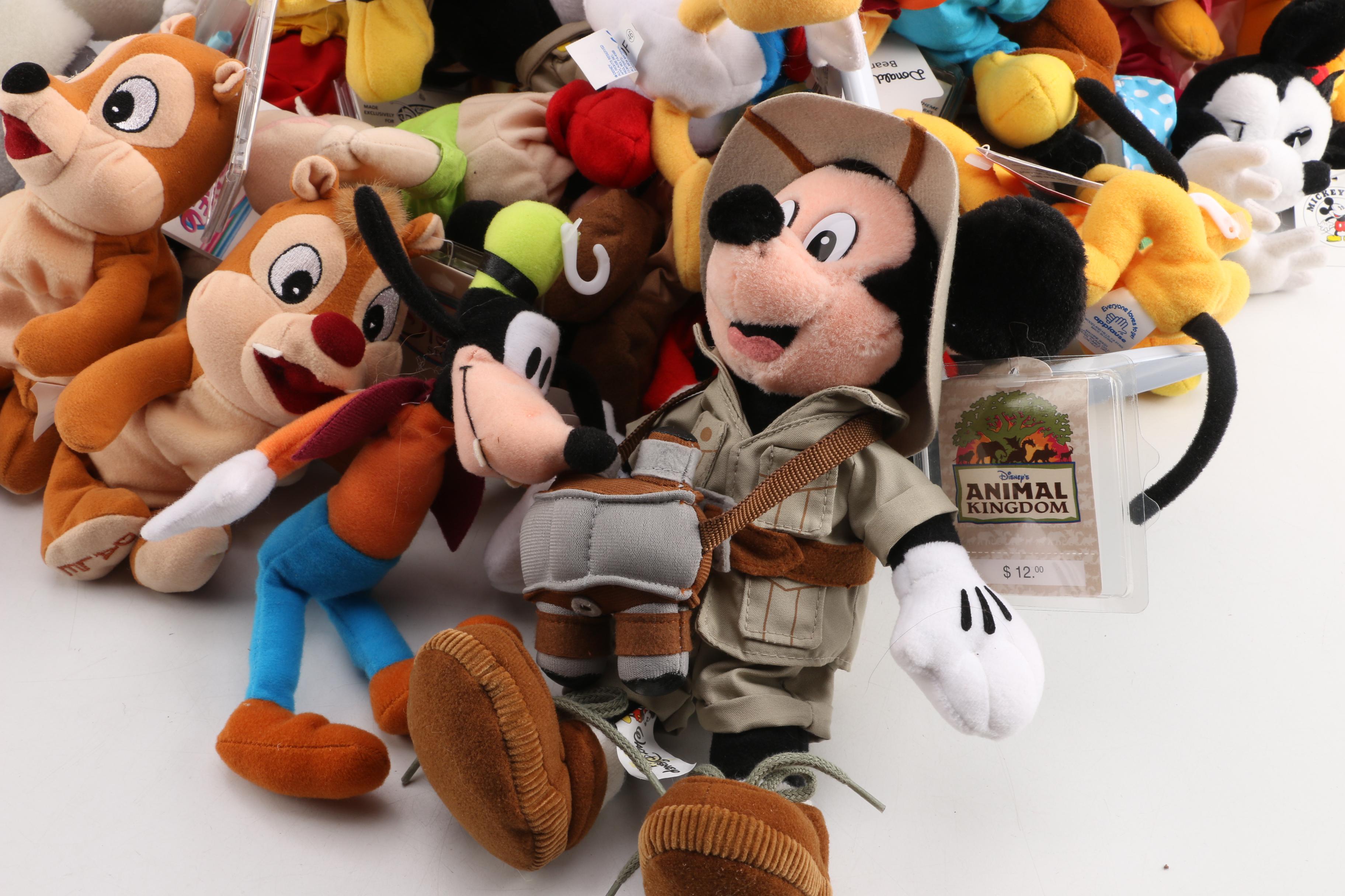 Vintage Disney Store Plush Dolls Featuring "Mickey Mouse"